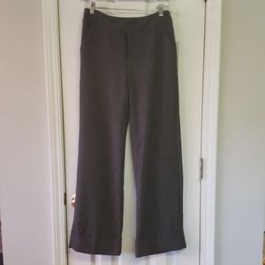 Gray Wide-leg Dress Pants